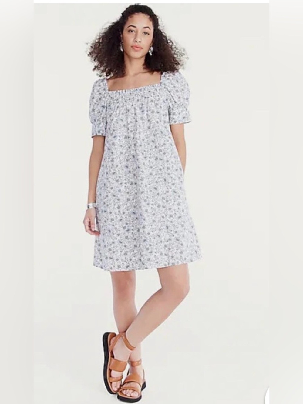 JCrew Cotton Poplin Shift Dress, size small